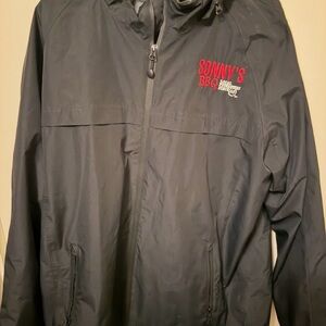Men's Black Windbreaker Jacket
